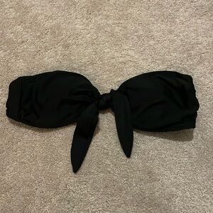 Black Strapless Bikini Top